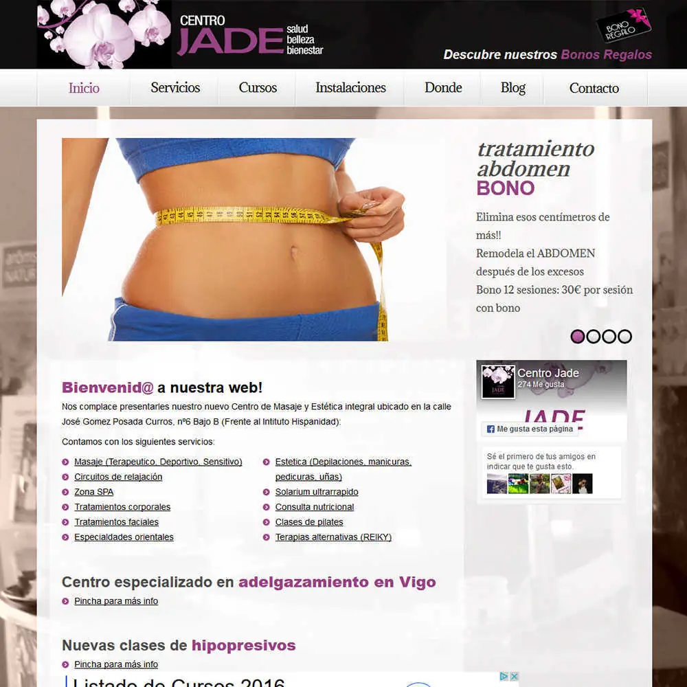 web Centro Jade