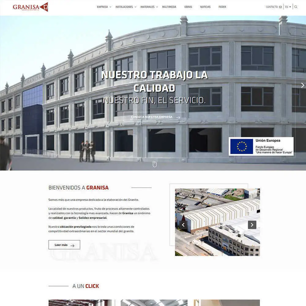 web Granitos de Atios S.A.