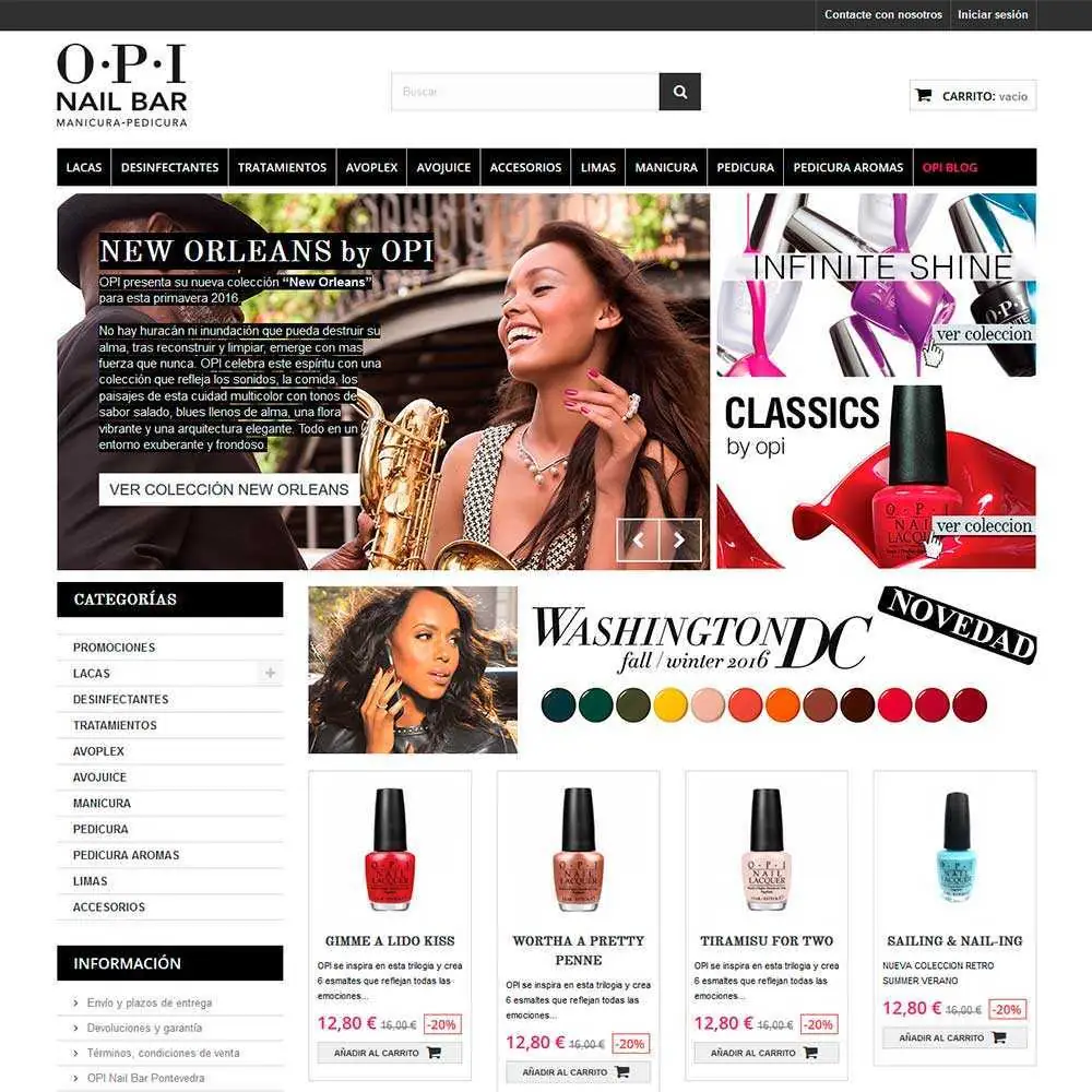 tienda Productos OPI