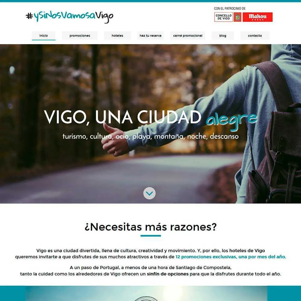 Diseño de página web  Turismo