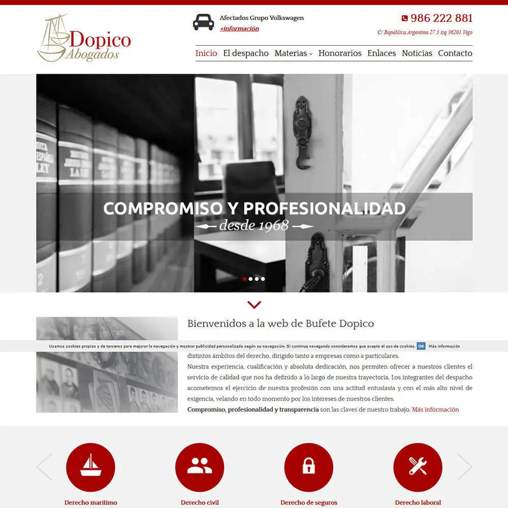 web Bufete Dopico Abogados